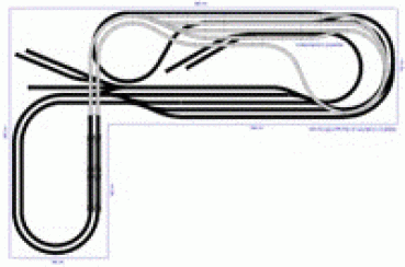 Roco H0 Geo-Line Gleisplan 400 X 260 cm